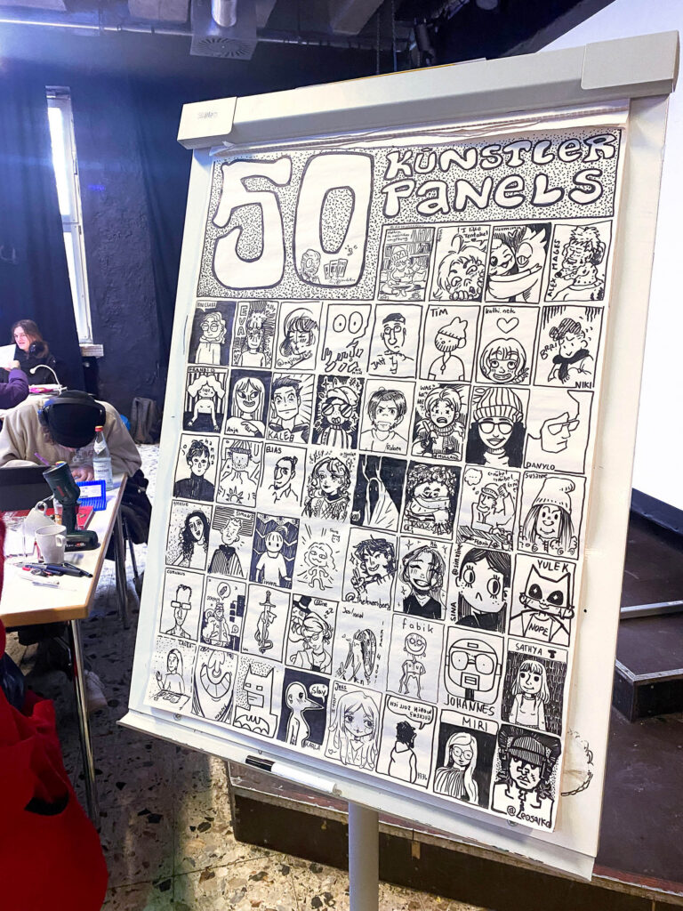 Gruppe von Teilnehmenden beim 24h Comic in Nürnberg